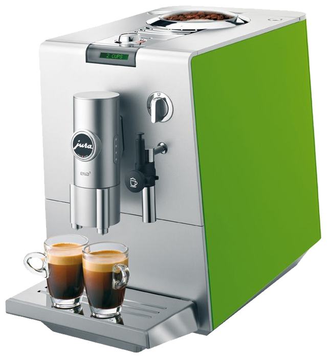 JURA ENA 5 COFFEE LEAF GREEN лого. Ремонт кофемашин